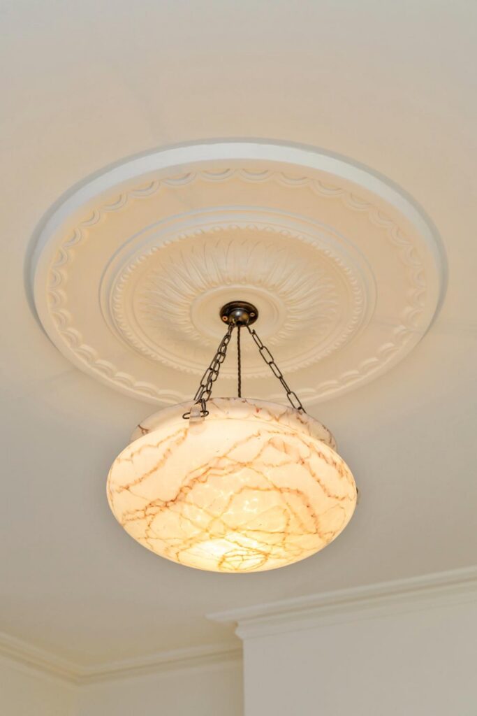preston-drove-bathroom-bedroom-renovation-bedroom-ceiling-rose-pendant-light-detail-17 Preston Drove bedroom renovation – ceiling rose with pendant light feature